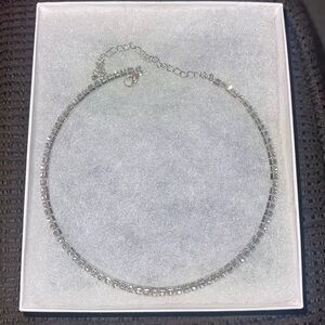 Studded diamond necklace
